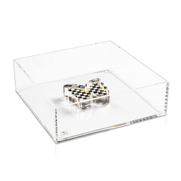 Onyx Butterfly Napkin Holder — hero shot | Judaica Square Lakewood