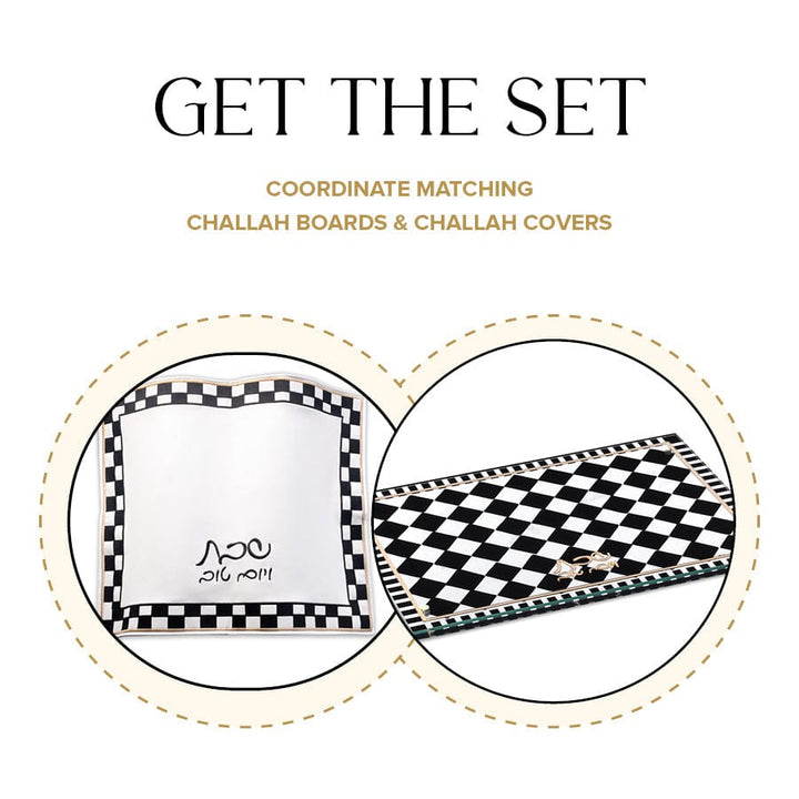Onyx Challah Board & Cover Set — Challah Board