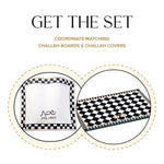 Onyx Challah Board & Cover Set