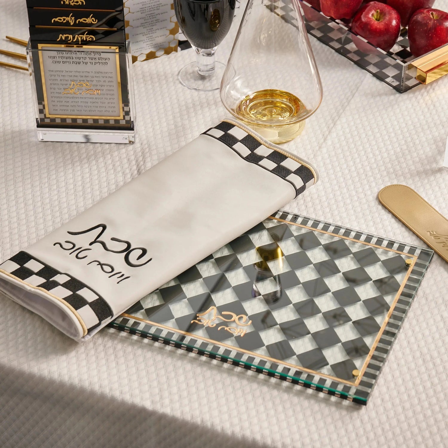 Onyx Challah Cover | Judaica Square Lakewood
