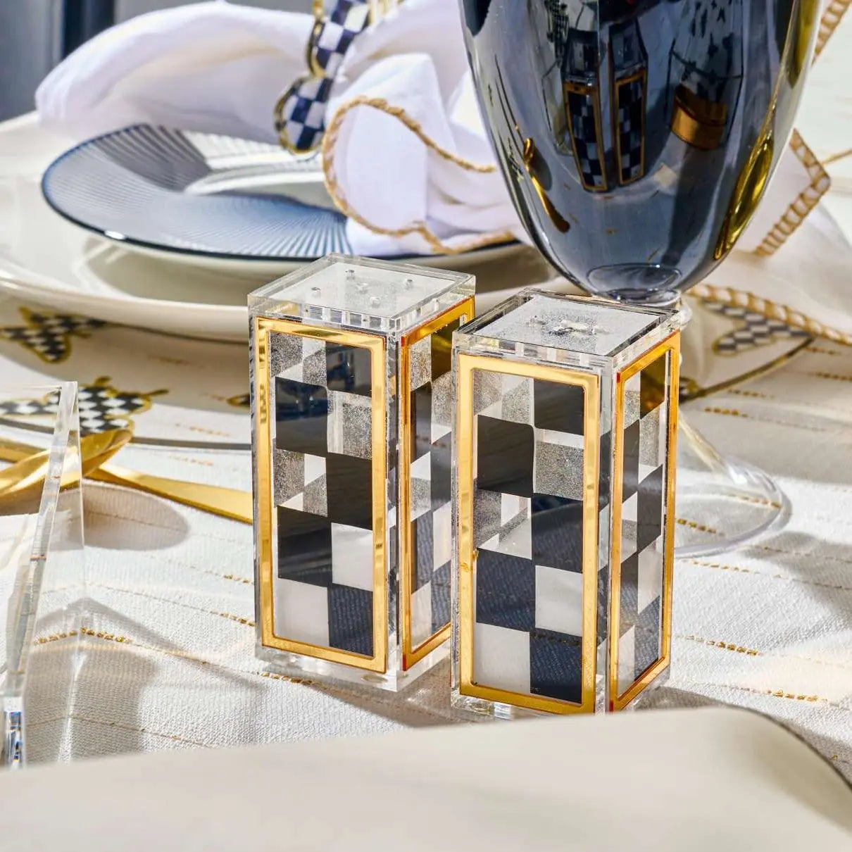 Onyx Salt Shakers | Judaica Square Lakewood