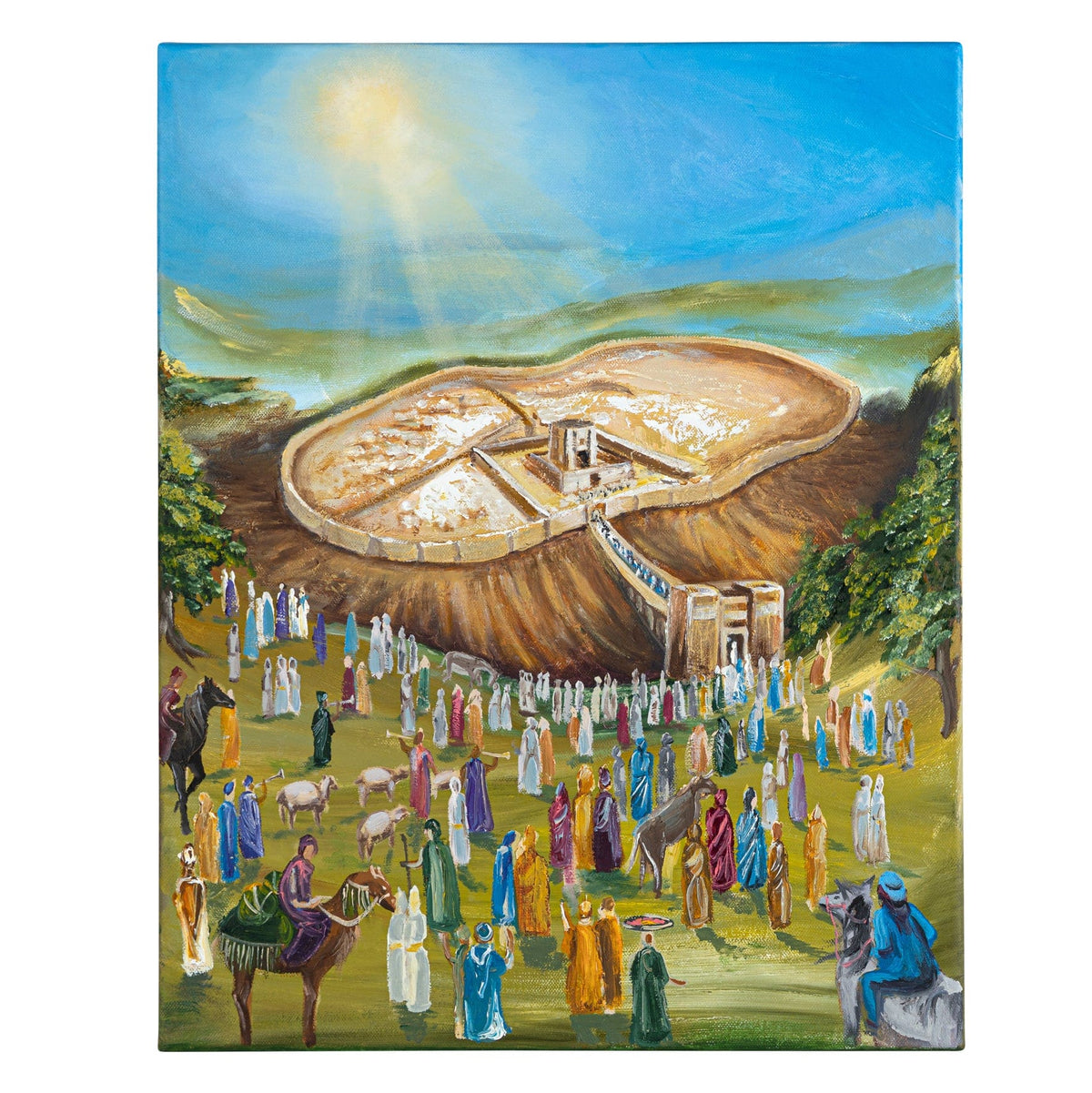 Original Hand Painted Pesach Art — hero shot