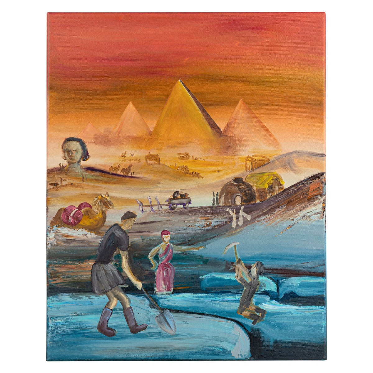 Original Hand Painted Pesach Art — styled in-room