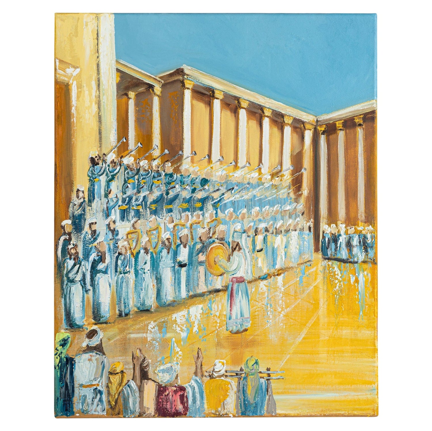 Original Hand Painted Pesach Art — in use