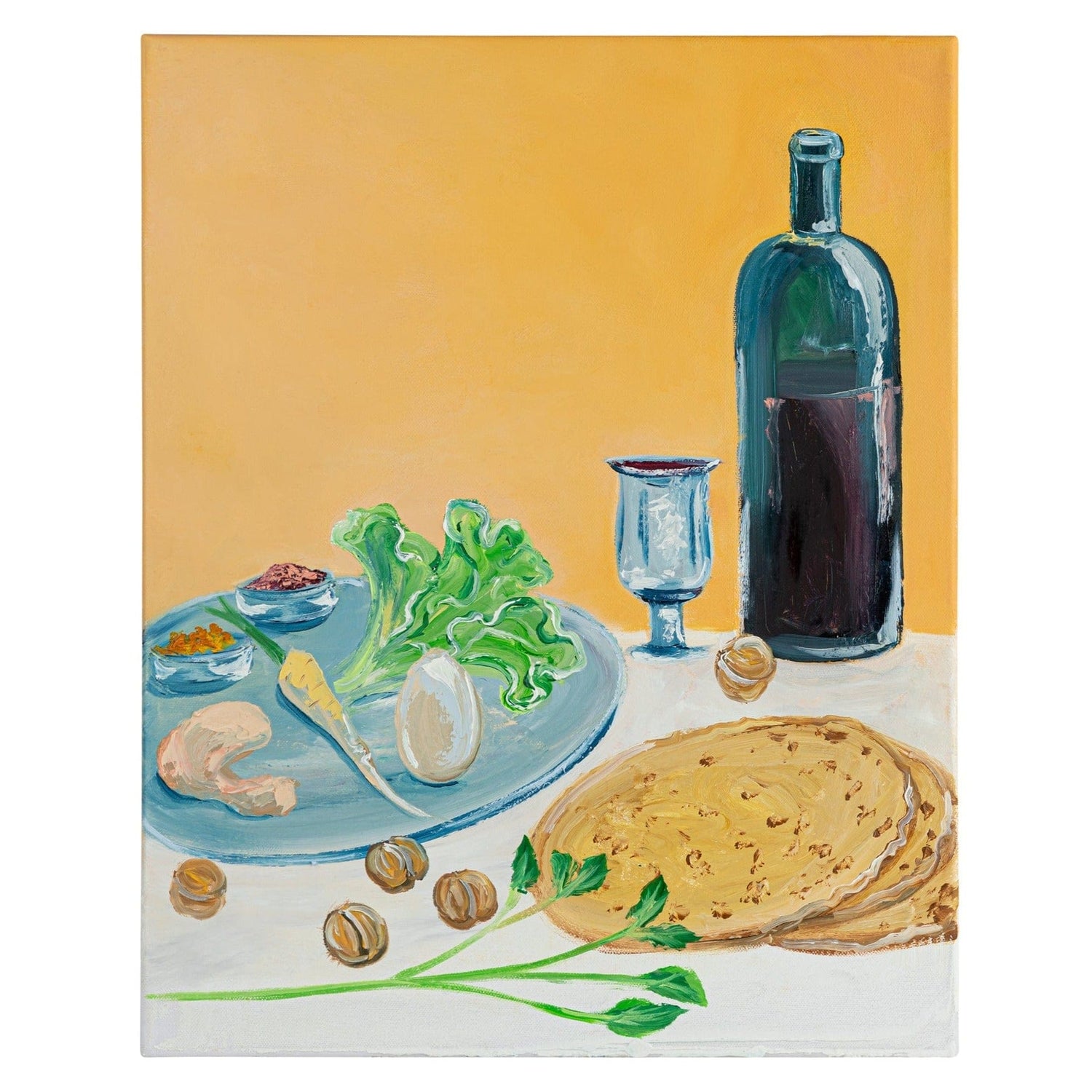 Original Hand Painted Pesach Art — lifestyle shot