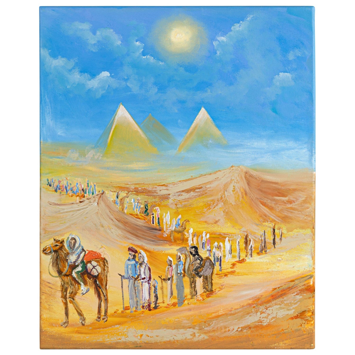 Original Hand Painted Pesach Art — detail view