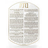 Oval Bencher Card — lucite | Judaica Square Lakewood