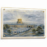The House of Yearning — Bais Hamikdash painted by Batya on clear acrylic