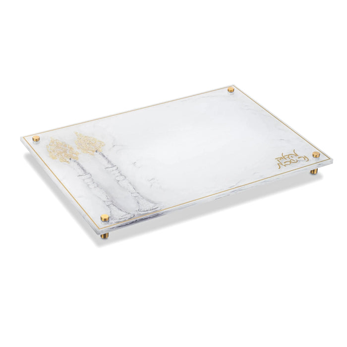 Painted by Judy Hadlokas Neiros Tray — lucite | Judaica Square Lakewood