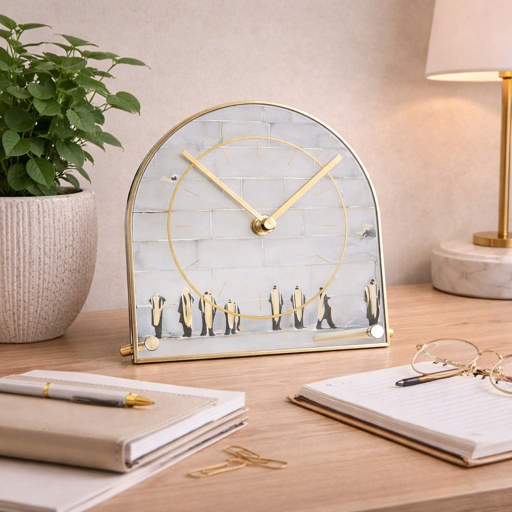Painted by Judy Kosel Basic Desk Clock | Judaica Square Lakewood