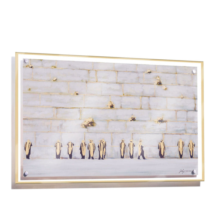 Painted by Judy Kosel Soft Violet — lucite Wall Art | Judaica Square Lakewood