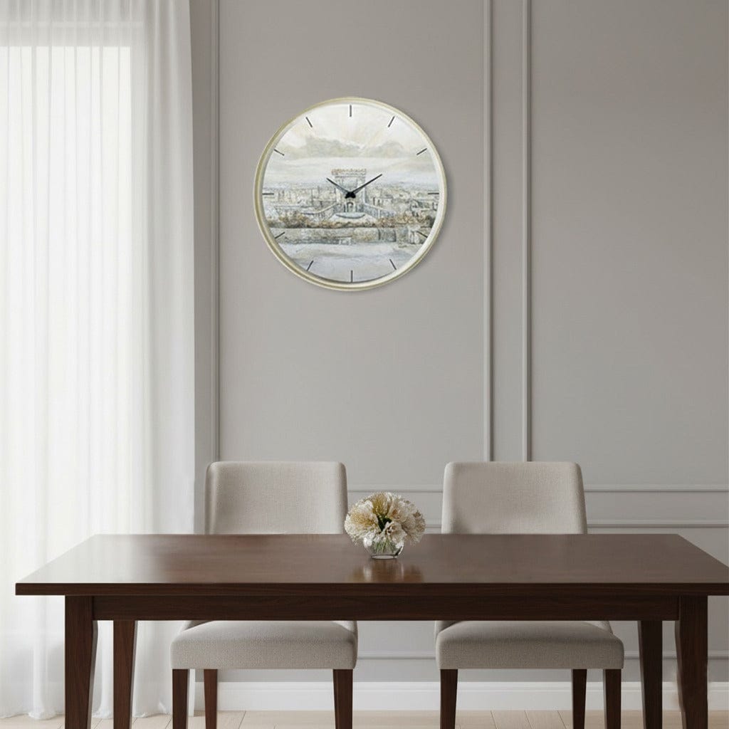 Painted by Yonatan Bais Hamikdash Clock | Judaica Square Lakewood