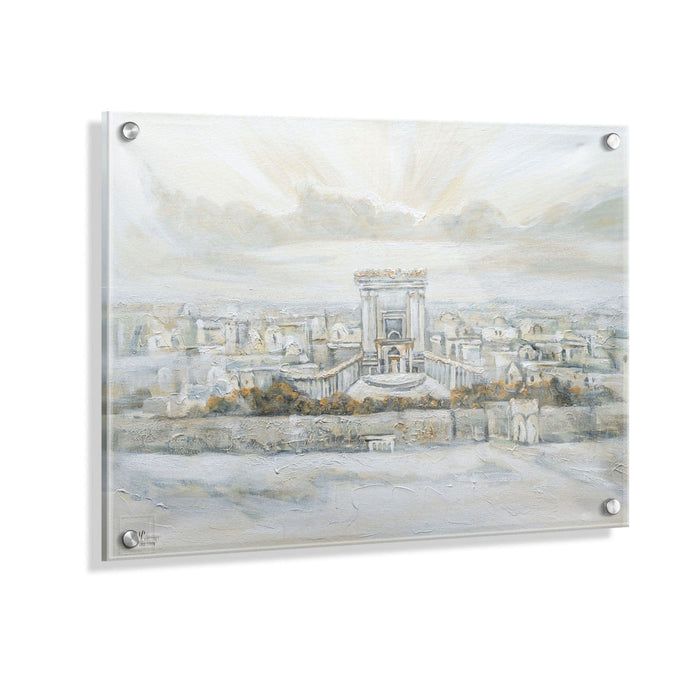 Painted by Yonatan Bais Hamikdash — lucite Wall Art | Judaica Square Lakewood