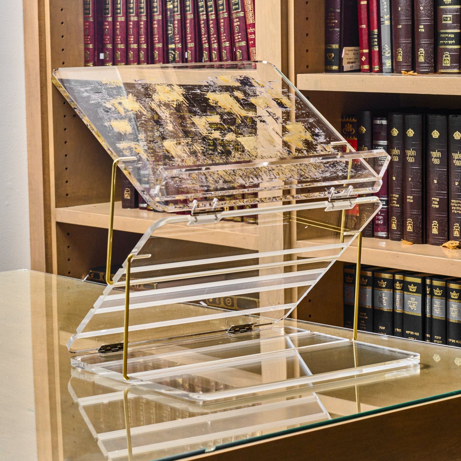 Painted by Yosefa Foldable Shtender | Judaica Square Lakewood