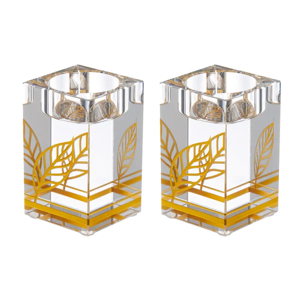 Painted Crystal Tea Light Holders | Judaica Square Lakewood