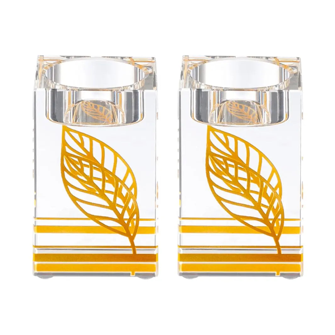 Painted Crystal Tea Light Holders | Judaica Square Lakewood