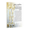 Painted Gold Candles Hadlokas Neiros — Lucite Bracha Card