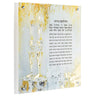 Painted Gold Candles Hadlokas Neiros Wall Art — lucite | Judaica Square Lakewood