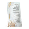 Painted Gold Simanim Tabletop by Zelda — apple and honey painting on clear lucite with gold detail
