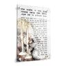 Painted Hadlokas Neiros lucite wall plaque by Abbey with a layered candle design