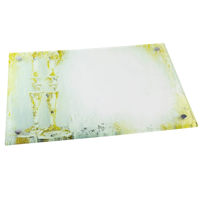 Painted Hadlokas Neiros Tray — lucite | Judaica Square Lakewood