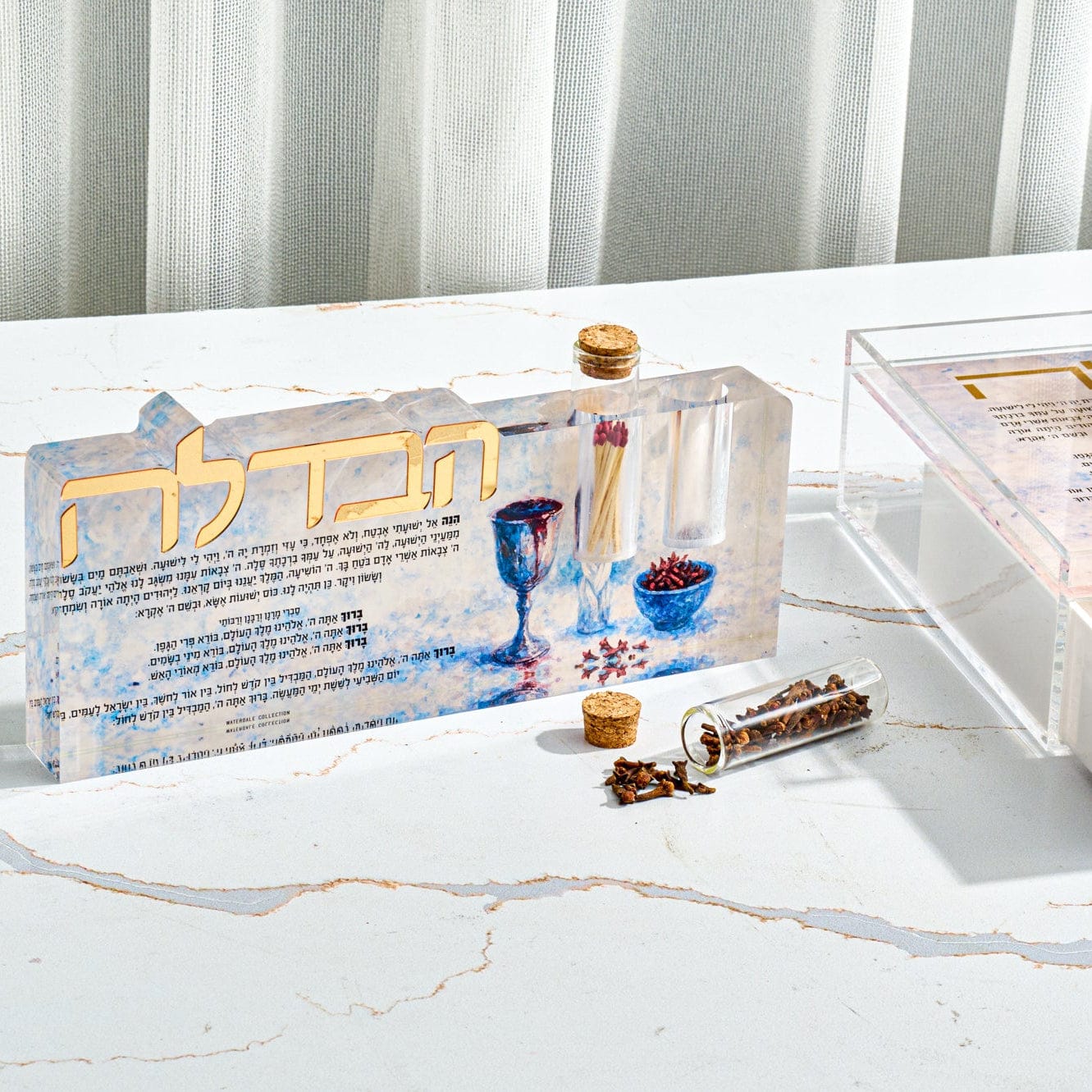 Painted Havdalah Sculpture | Judaica Square Lakewood