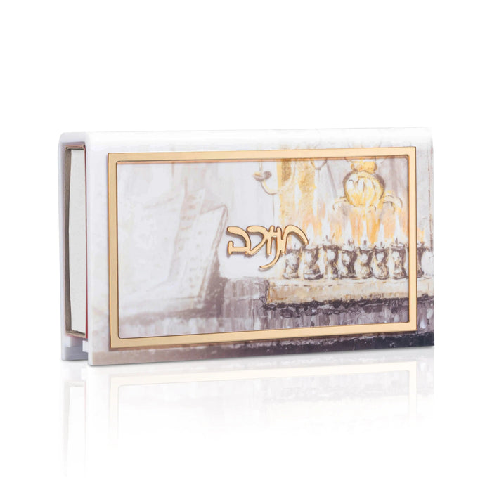 Painted Judy Chanukah Matchbox — lucite Match Holder | Judaica Square Lakewood