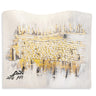 Painted Kosel at Winter Challah Cover — leather | Judaica Square Lakewood