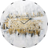 Painted Kosel at Winter Clock — lucite Wall Art | Judaica Square Lakewood