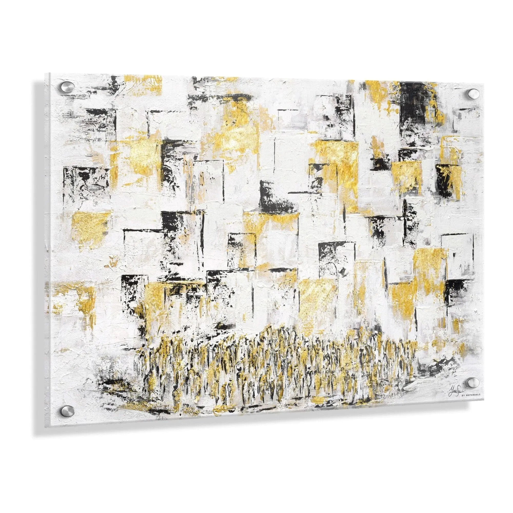 Painted Kosel in Black, Gold, and White | Judaica Square Lakewood