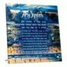 Painted Navy Kosel Tabletop Hadlokas Neiros — Tabletop Plaque | Judaica Square Lakewood