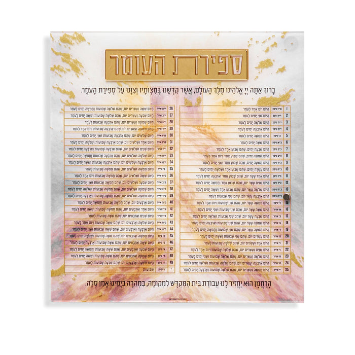 Painted Sefiras Haomer Magnet — Judaica | Judaica Square Lakewood