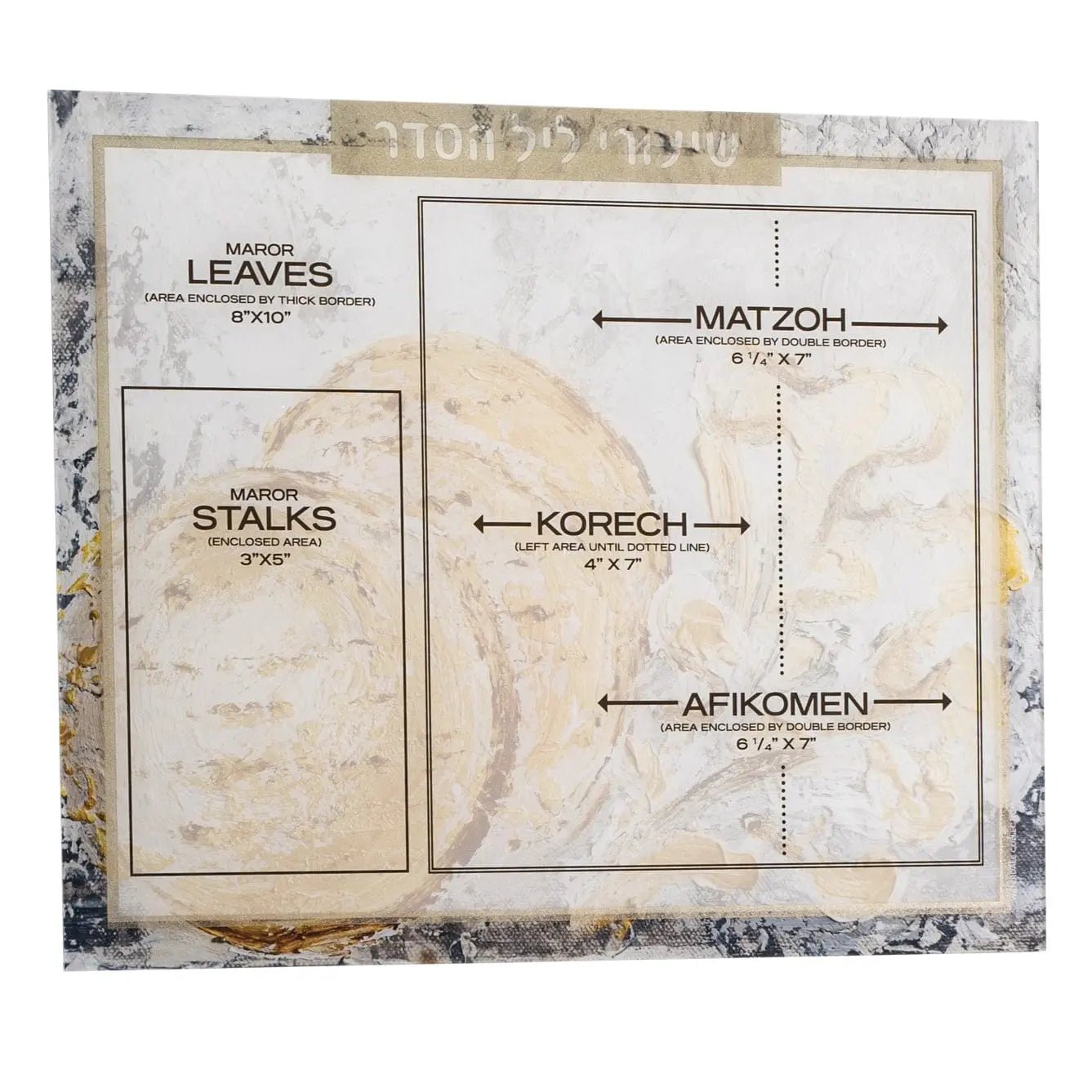 Painted Shiurim Card — Judaica Décor by Waterdale Collection — Acrylic Judaica | Judaica Square Lakewood