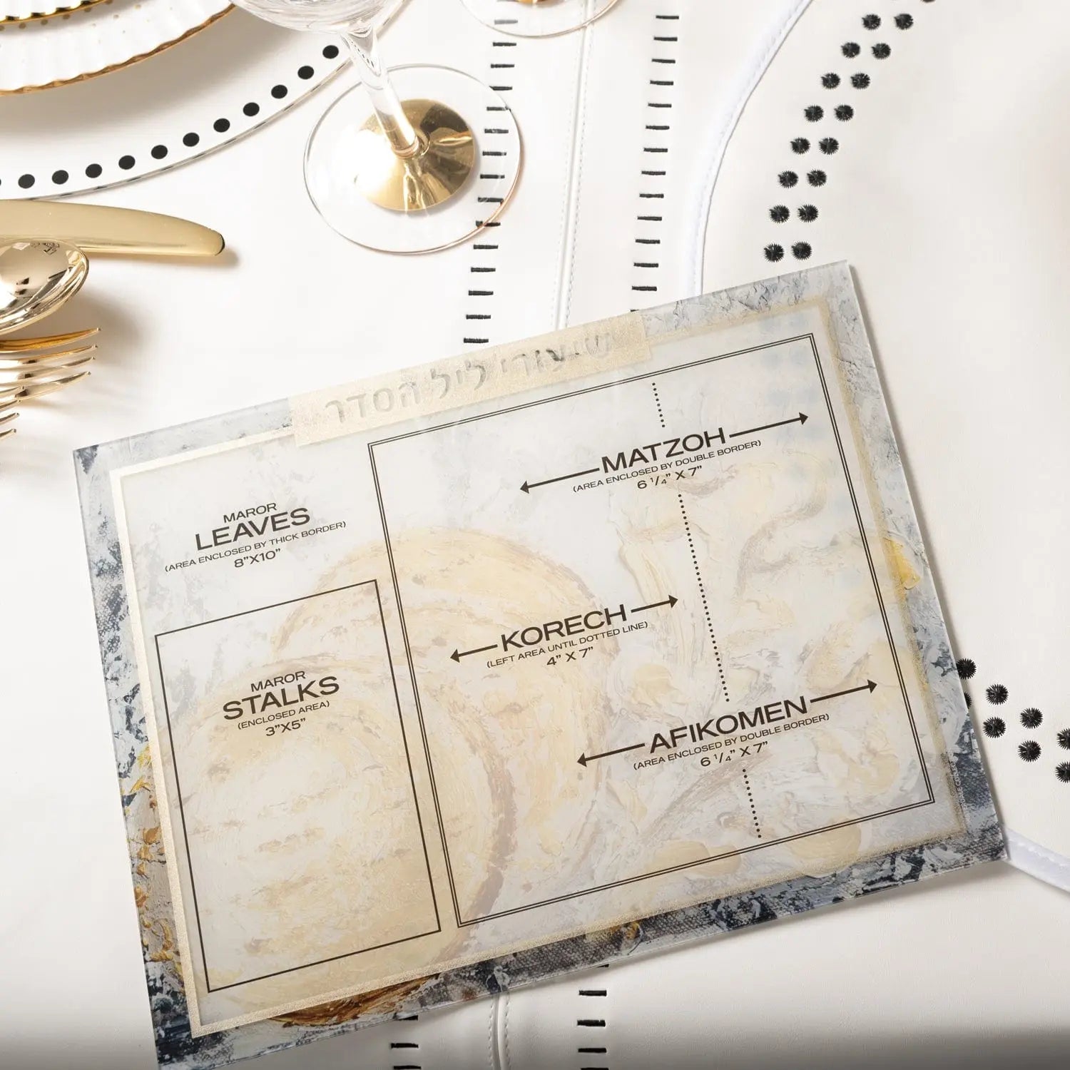 Painted Shiurim Card — Judaica Décor by Waterdale Collection — View 2 Acrylic Judaica | Judaica Square Lakewood