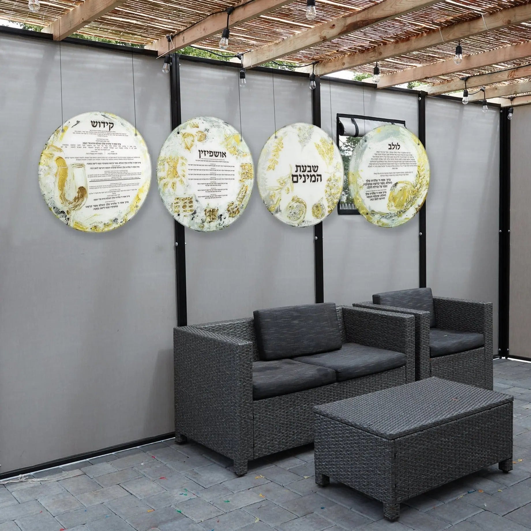 Painted Sukkah Decorations | Judaica Square Lakewood