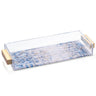Painted Yosefa Bread Tray — lucite | Judaica Square Lakewood