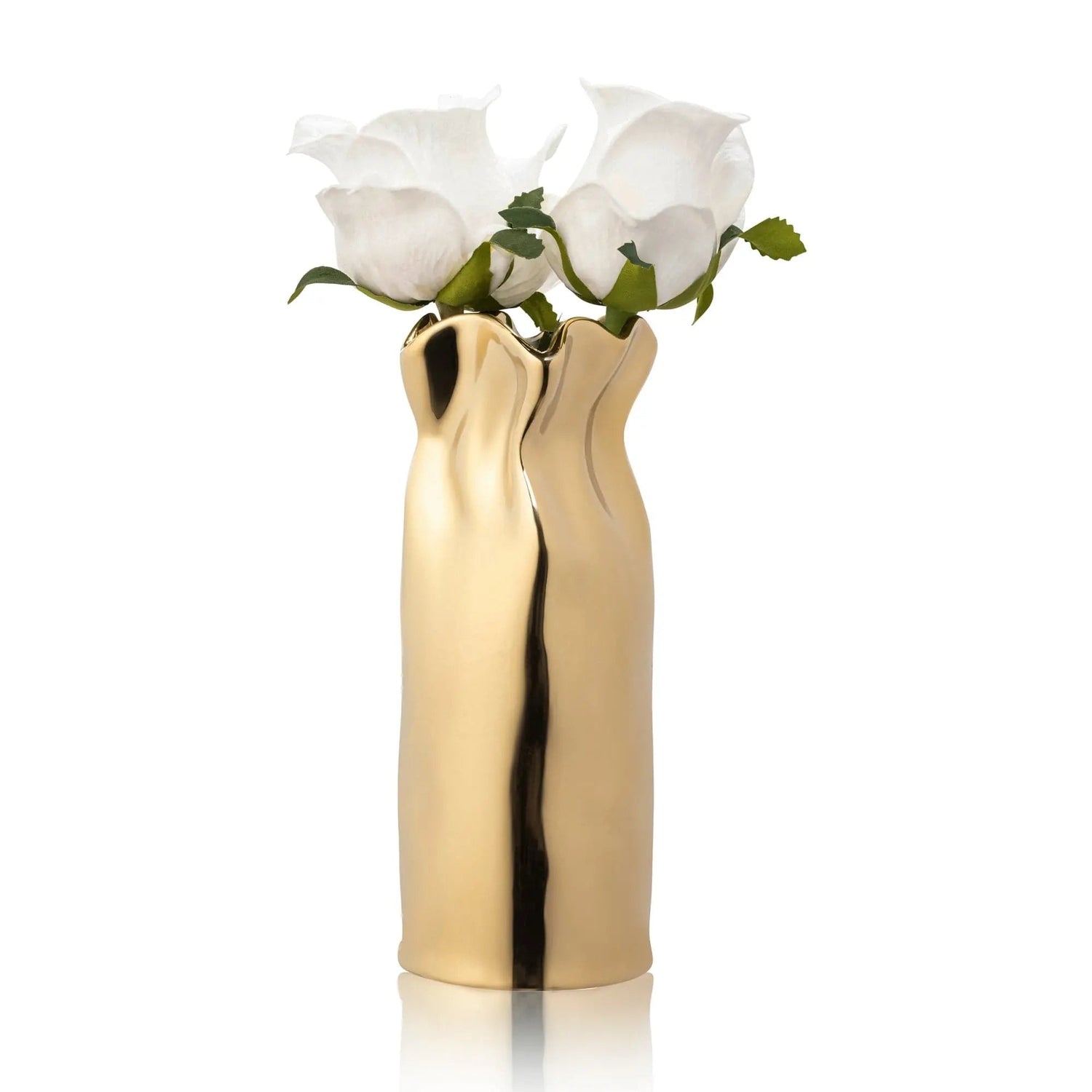 Gold Paper Bag Faux Floral | Judaica Square Lakewood