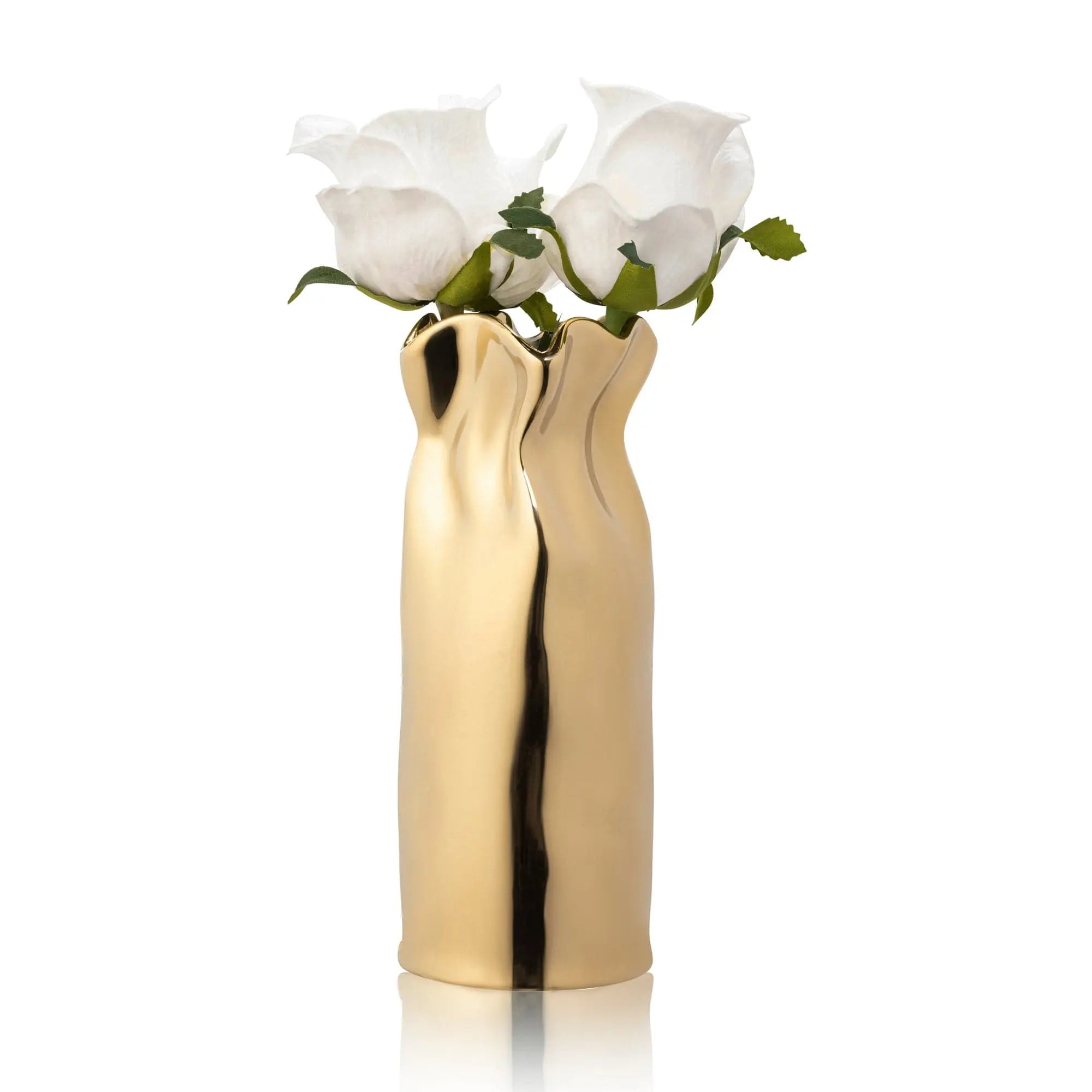 Gold Paper Bag Faux Floral | Judaica Square Lakewood