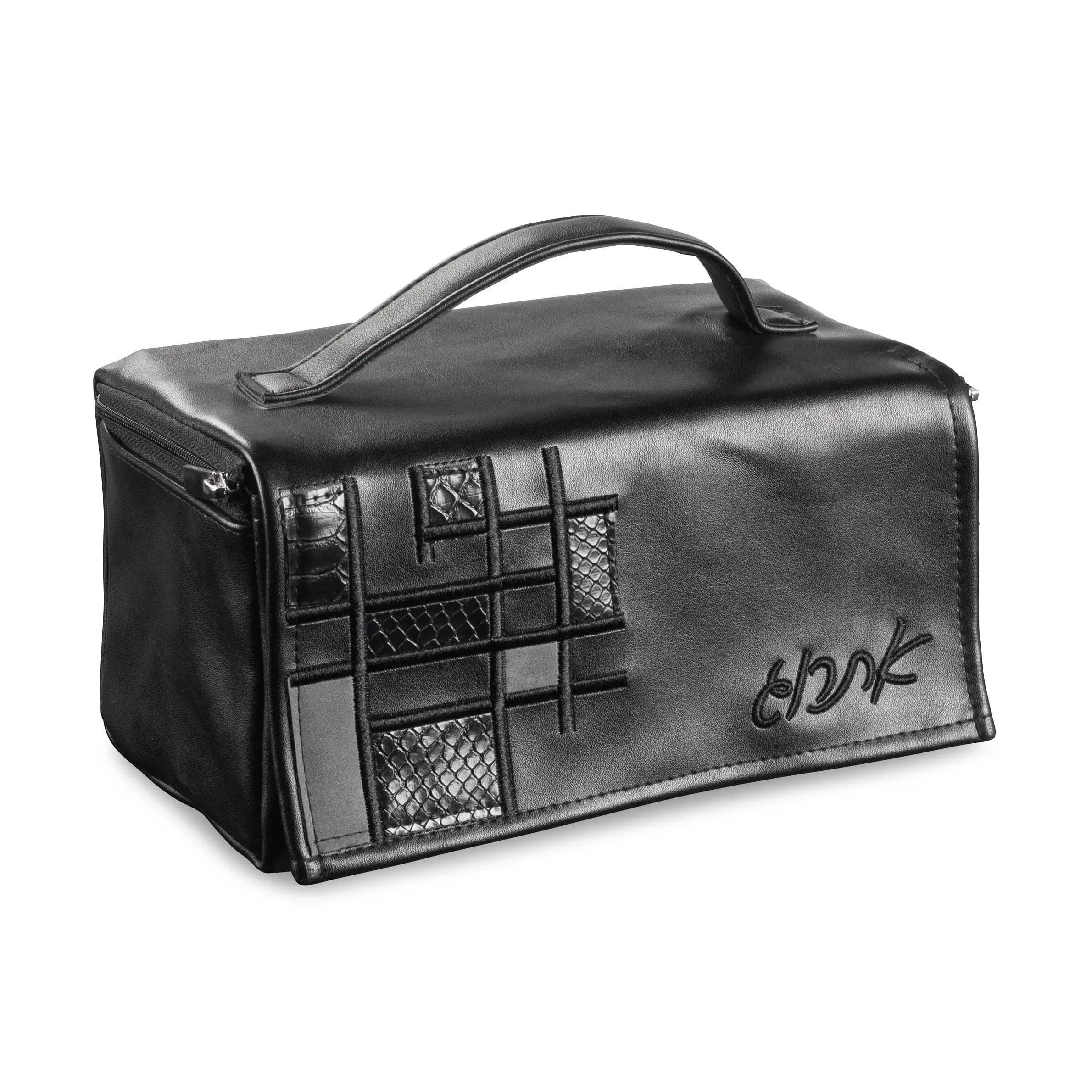 Patchwork Leather Esrog Bag | Judaica Square Lakewood