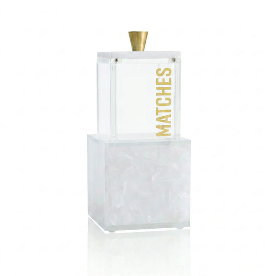 Pearlstone Block Match Holder — hero shot | Judaica Square Lakewood