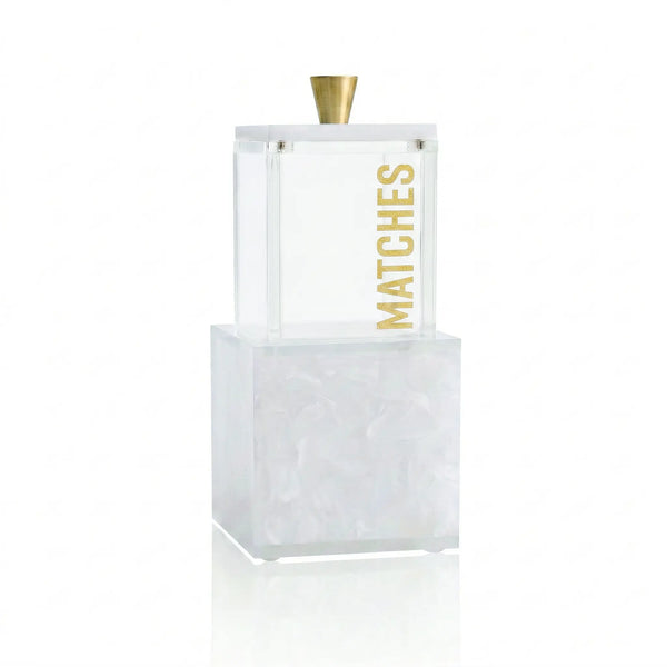 Pearlstone Block Match Holder — hero shot | Judaica Square Lakewood