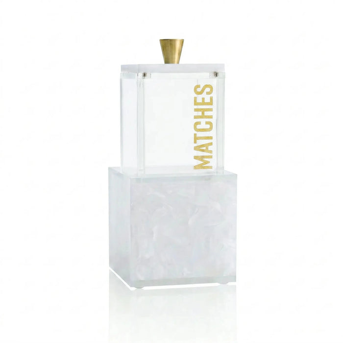 Pearlstone Block Match Holder — lucite Besamim Holder | Judaica Square Lakewood