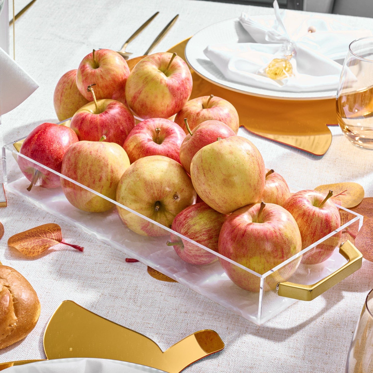 Pearlstone Bread / Towel Tray | Judaica Square Lakewood