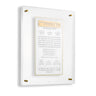 Pearlstone Frame Al Hamichyah — lucite Wall Art | Judaica Square Lakewood
