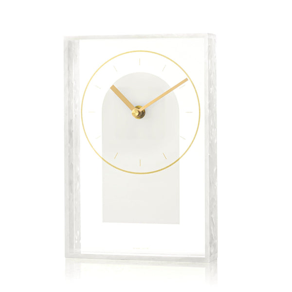 Pearlstone Frame Desk Clock — hero shot | Judaica Square Lakewood