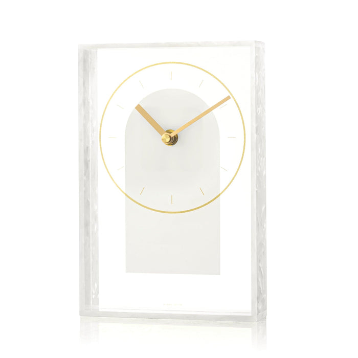 Pearlstone Frame Desk Clock — acrylic | Judaica Square Lakewood
