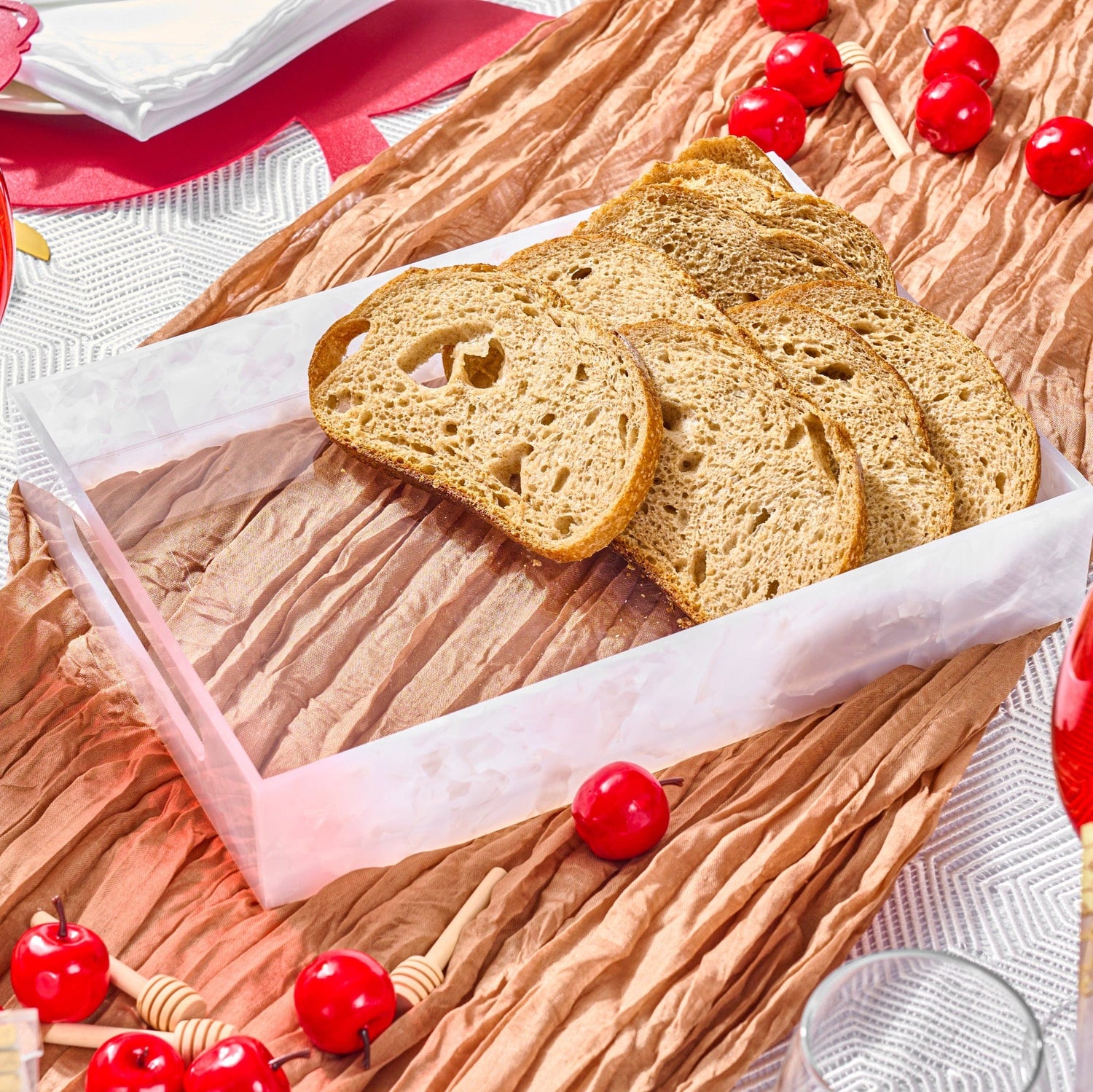 Pearlstone Serving Tray | Judaica Square Lakewood