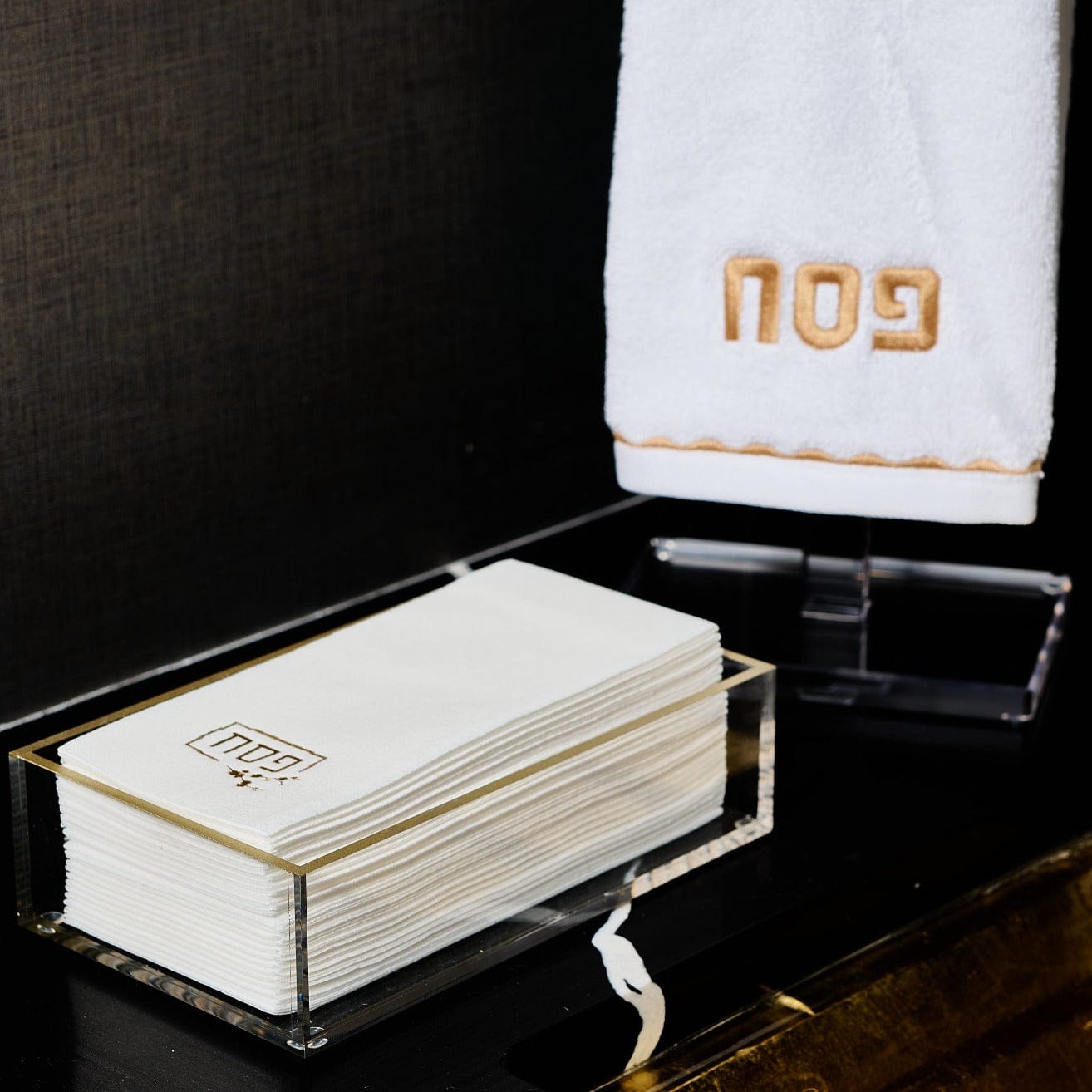 Pesach Guest Towelettes — detail view | Judaica Square Lakewood