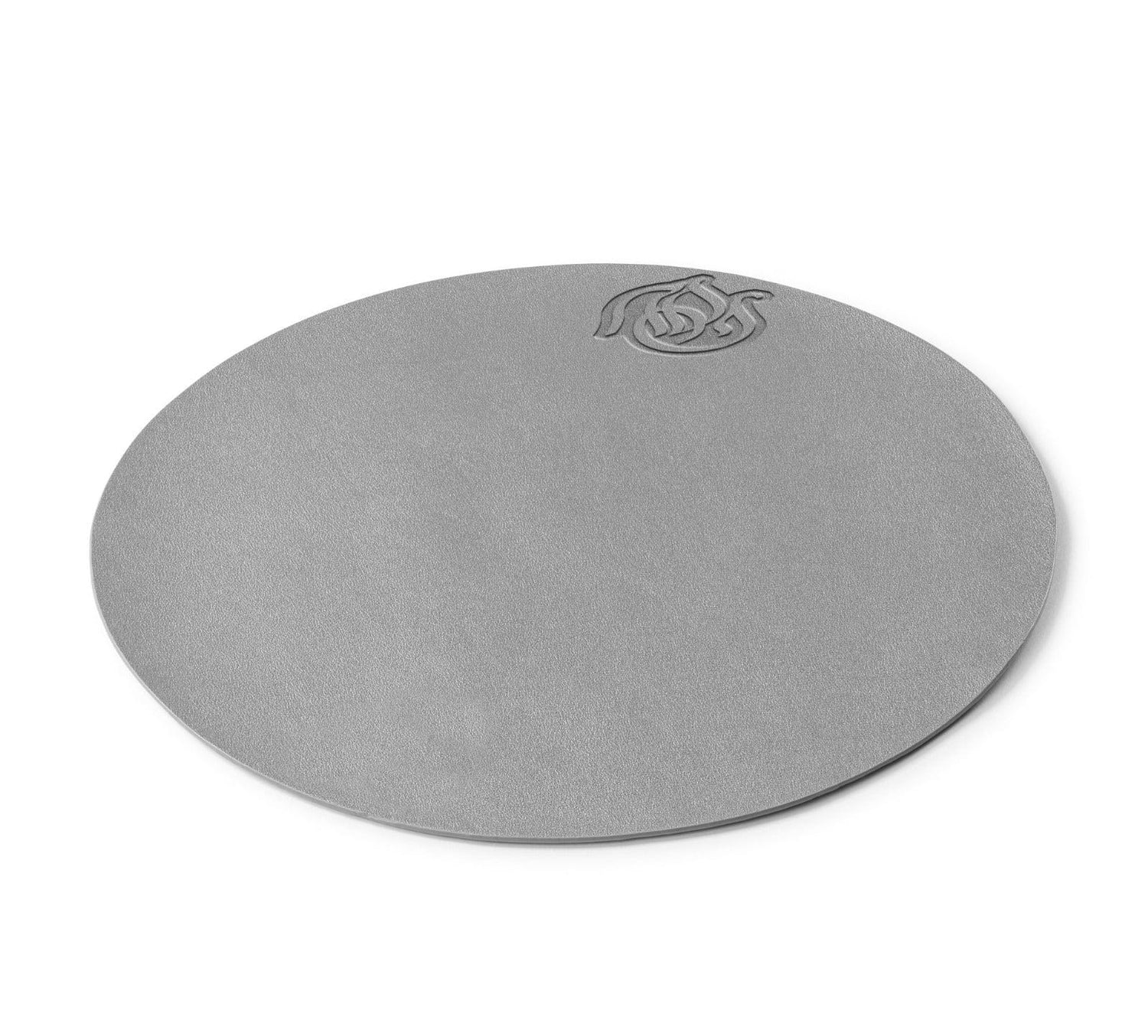 Pesach Leather Regal Round Chargers — styled in-room | Judaica Square Lakewood