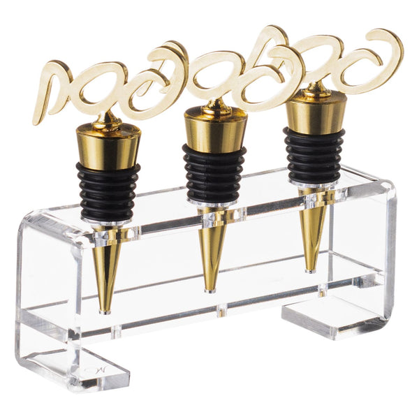 Pesach Wine Stopper Set — Judaica | Judaica Square Lakewood